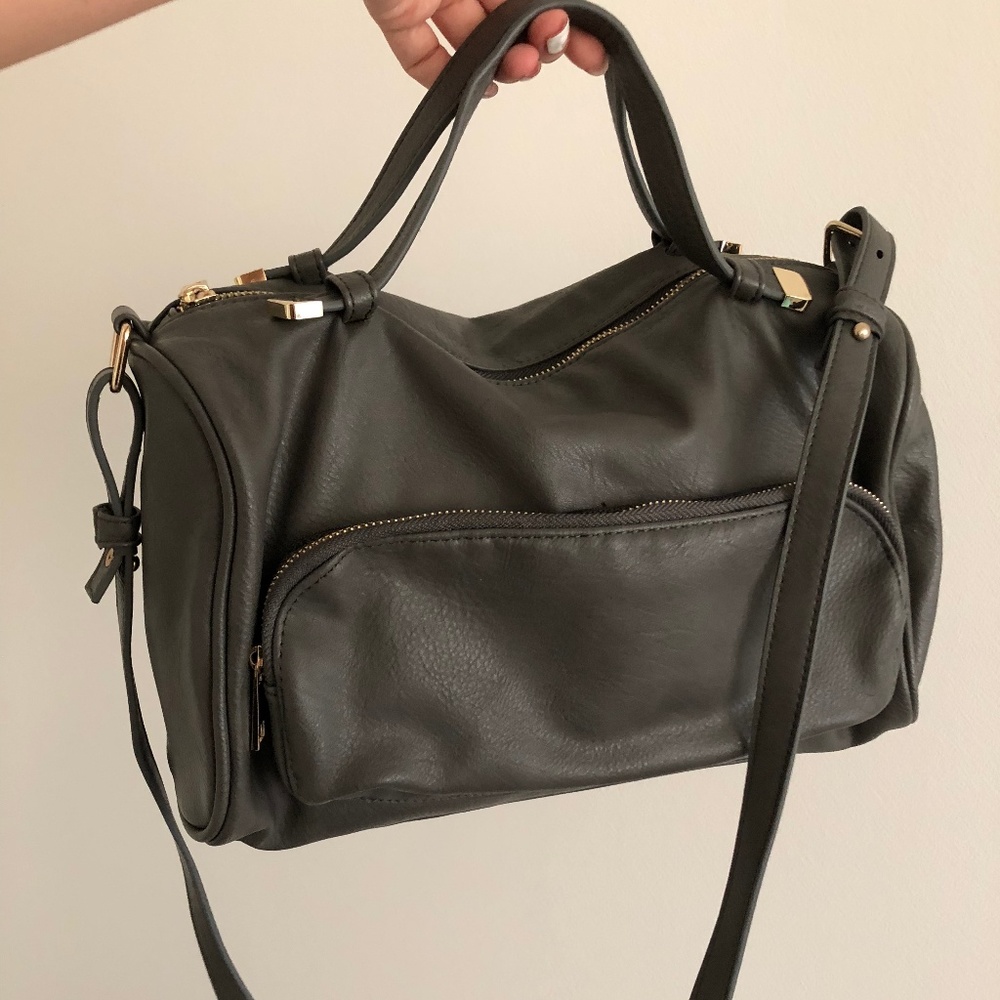Forever 21 Grey Leash  Cross body Handbag